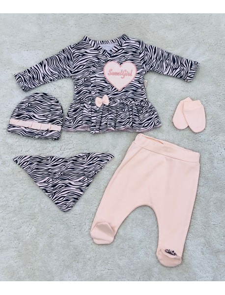 Leopar Desenli Sweet Girl 5'li Set